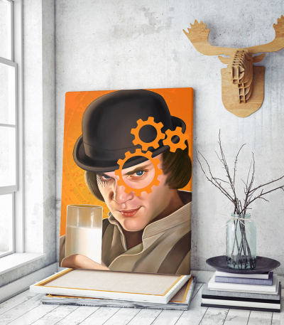 Πίνακας σε Καμβά Milky boy from clockwork orange