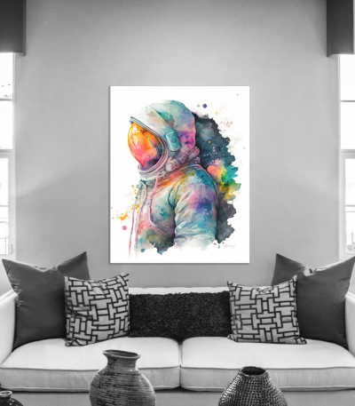 Πίνακας σε Καμβά Astro Watercolor