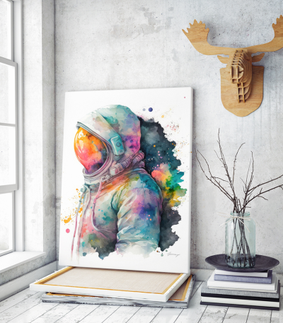 Πίνακας σε Καμβά Astro Watercolor