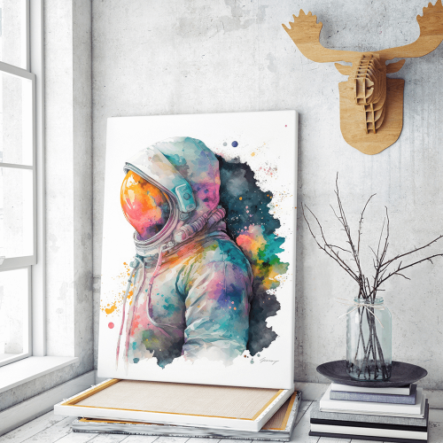 Πίνακας σε Καμβά Astro Watercolor
