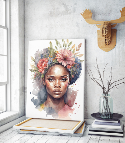 Πίνακας σε Καμβά Africa flower
