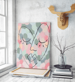 Πίνακας σε Καμβά Heart Colorful Painting