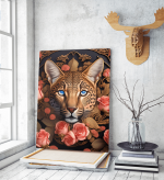 Πίνακας σε Καμβά Floral Tiger Ai
