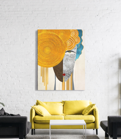 Πίνακας σε Καμβά Abstract Face Art F