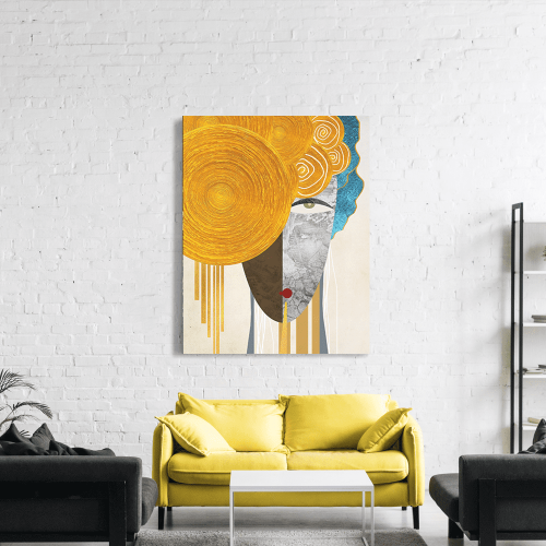 Πίνακας σε Καμβά Abstract Face Art F