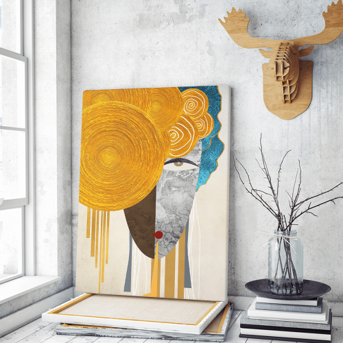 Πίνακας σε Καμβά Abstract Face Art F