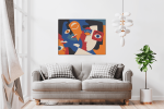 Πίνακας σε Καμβά Abstract Colorful Faces