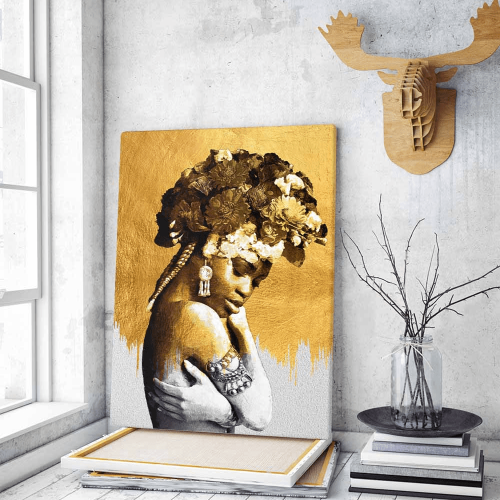 Πίνακας σε Καμβά Lady in Gold
