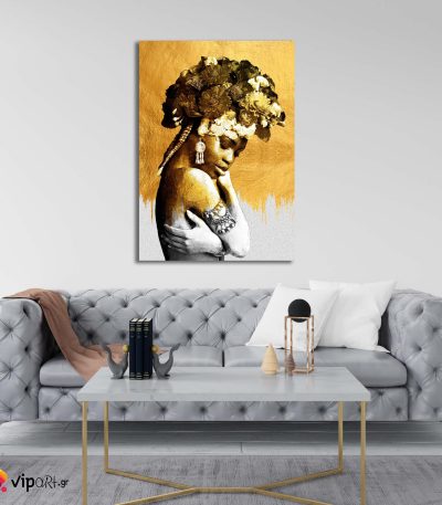 Πίνακας σε Καμβά Lady in Gold