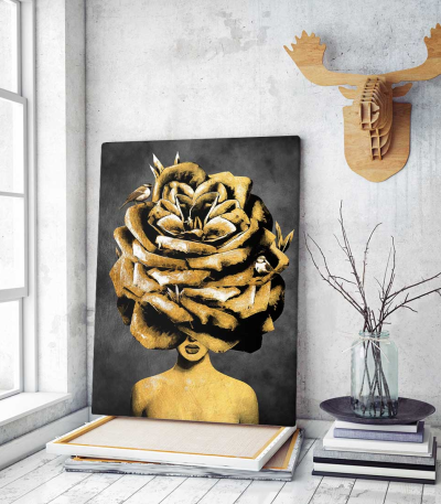 Πίνακας σε Καμβά Lady in Gold 2