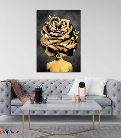 Πίνακας σε Καμβά Lady in Gold 2