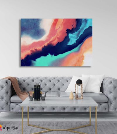 Πίνακας σε Καμβά Acrylic Painting Splash