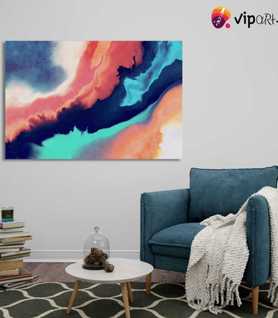 Πίνακας σε Καμβά Acrylic Painting Splash