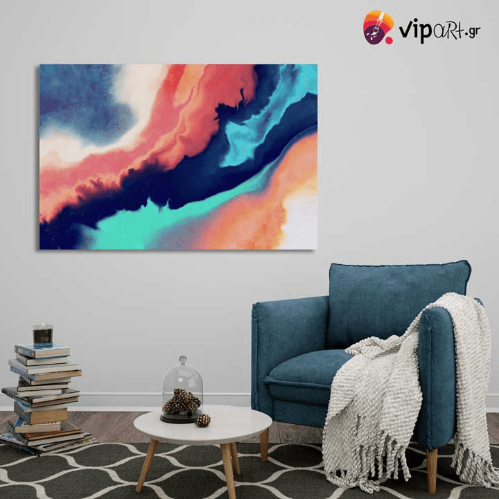 Πίνακας σε Καμβά Acrylic Painting Splash
