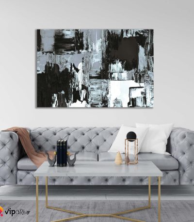 Πίνακας σε Καμβά Black and White Painting