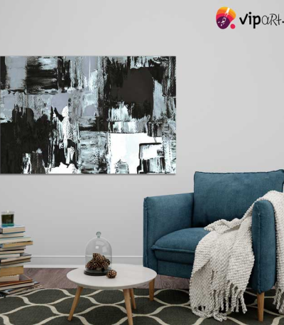 Πίνακας σε Καμβά Black and White Painting