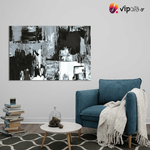 Πίνακας σε Καμβά Black and White Painting