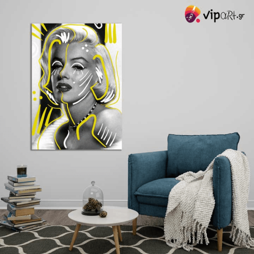 Πίνακας σε Καμβά Marilyn Line Art