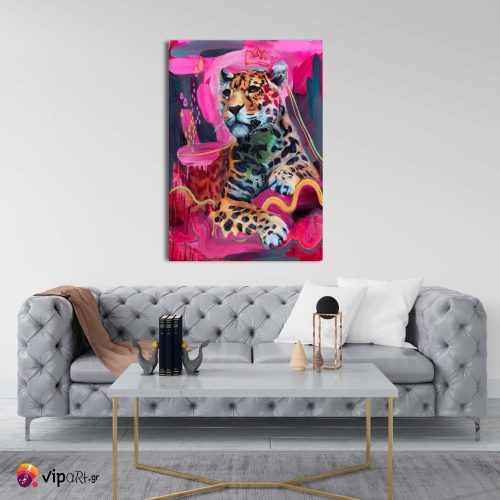 Πίνακας σε Καμβά Leopard Painting