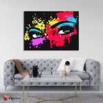 Πίνακας σε Καμβά Color Splash Eyes