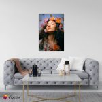 Πίνακας σε Καμβά Woman Bloom Portrait