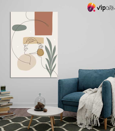Πίνακας σε Καμβά Minimal Line Art