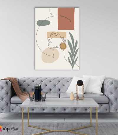 Πίνακας σε Καμβά Minimal Line Art