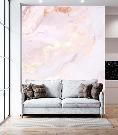 Αυτοκόλλητη Ταπετσαρία Τοίχου Pink Marble