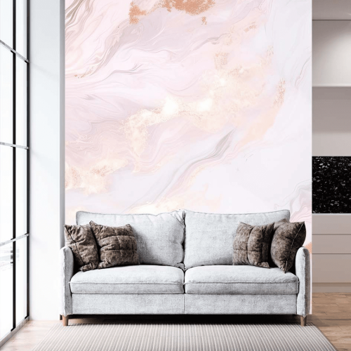 Αυτοκόλλητη Ταπετσαρία Τοίχου Pink Marble