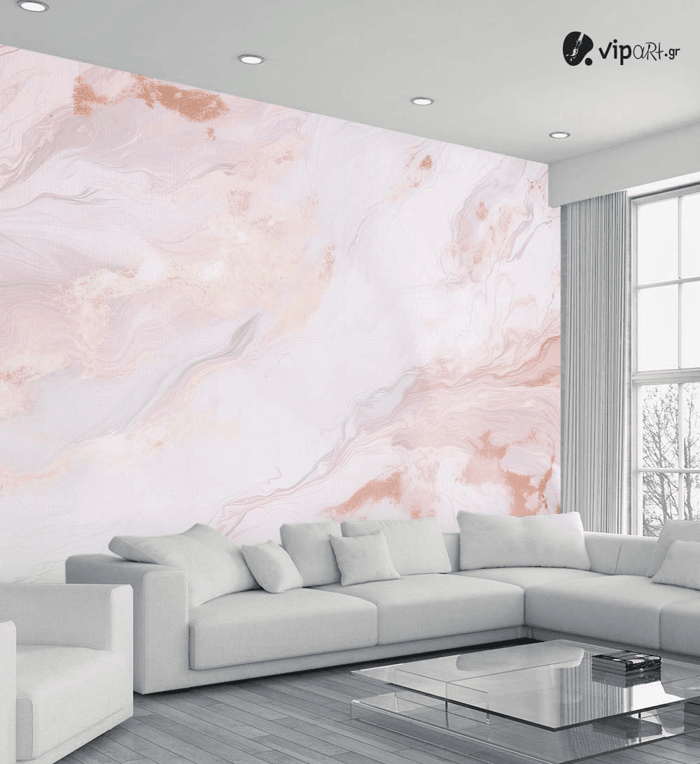 Αυτοκόλλητη Ταπετσαρία Τοίχου Pink Marble Αυτοκόλλητη Ταπετσαρία Τοίχου Pink Marble