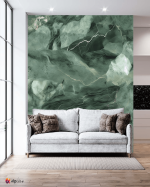 Αυτοκόλλητη Ταπετσαρία Τοίχου Green Marble