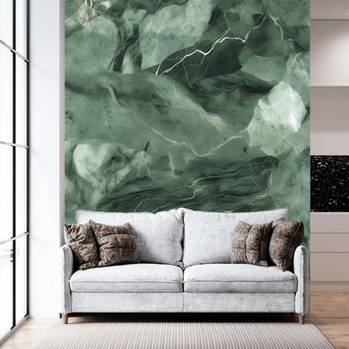 Αυτοκόλλητη Ταπετσαρία Τοίχου Green Marble