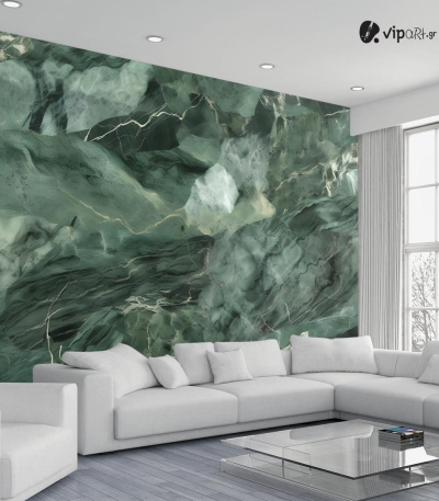 Αυτοκόλλητη Ταπετσαρία Τοίχου Green Marble