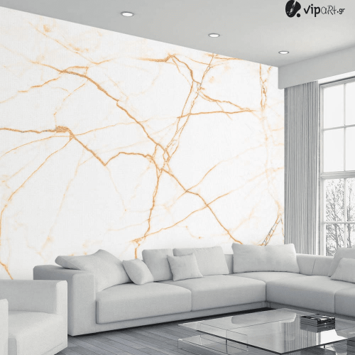 Αυτοκόλλητη Ταπετσαρία Τοίχου Orange Marble