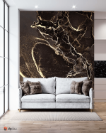 Αυτοκόλλητη Ταπετσαρία Τοίχου Golden Details