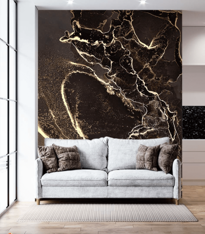 Αυτοκόλλητη Ταπετσαρία Τοίχου Golden Details