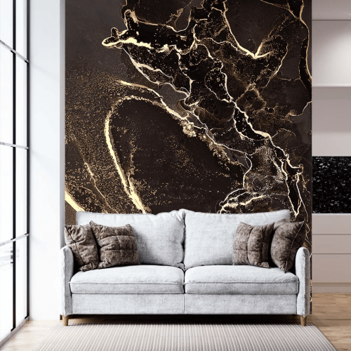 Αυτοκόλλητη Ταπετσαρία Τοίχου Golden Details