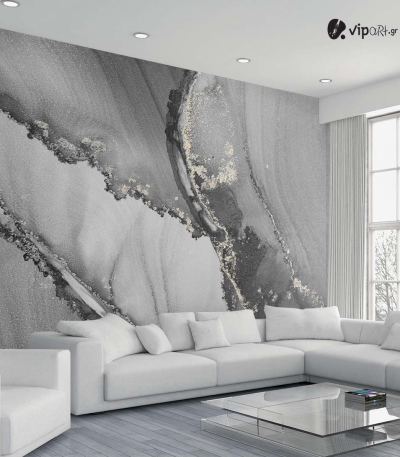 Αυτοκόλλητη Ταπετσαρία Τοίχου Dark Grey Marble