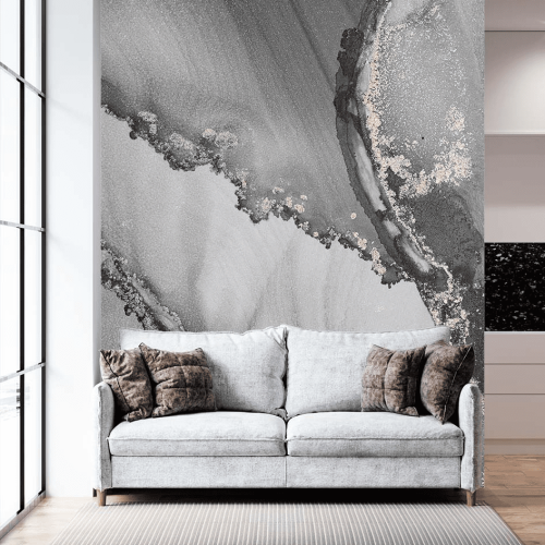 Αυτοκόλλητη Ταπετσαρία Τοίχου Dark Grey Marble