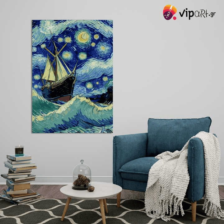 Πίνακας σε Καμβά Sailing at Night