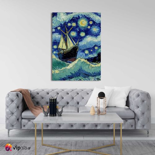 Πίνακας σε Καμβά Sailing at Night