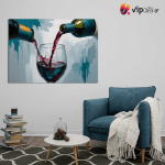 Πίνακας σε Καμβά Painting a Glass with Wine
