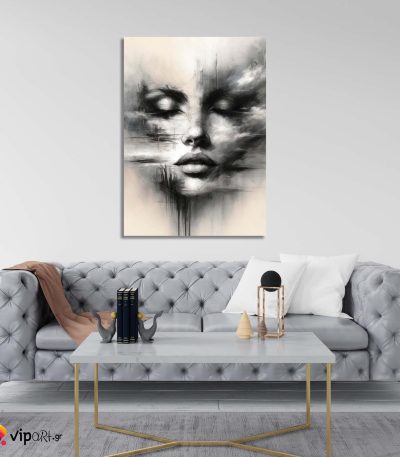 Πίνακας σε Καμβά Cloudy Face