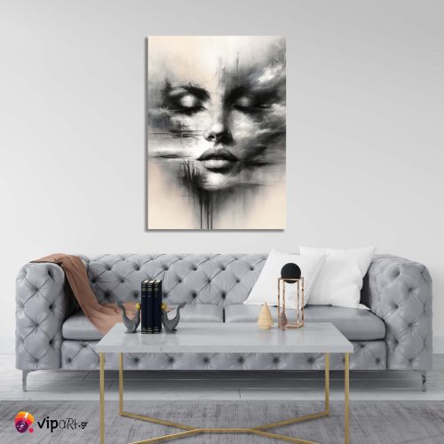 Πίνακας σε Καμβά Cloudy Face