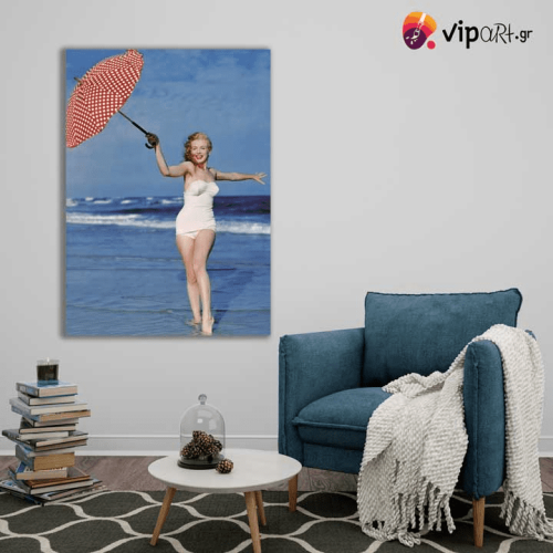 Πίνακας σε Καμβά Marilyn at the Beach