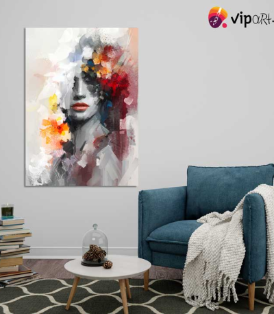 Πίνακας σε Καμβά Beautiful Abstract Portrait