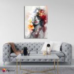 Πίνακας σε Καμβά Beautiful Abstract Portrait