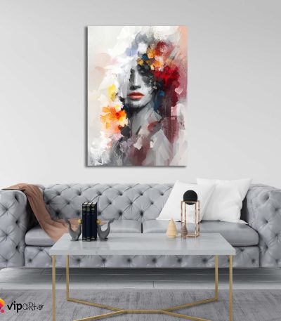 Πίνακας σε Καμβά Beautiful Abstract Portrait
