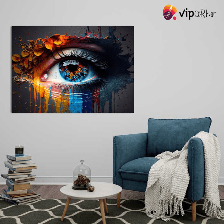 Πίνακας σε Καμβά Colorful Eye Painting Πίνακας σε Καμβά Colorful Eye Painting
