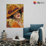 Πίνακας σε Καμβά Woman with Hat
